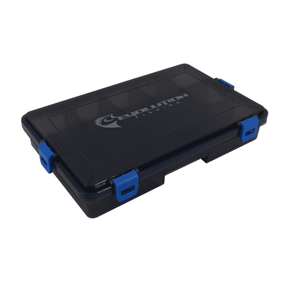 Evolution Outdoor 3600 4-Latch Waterproof Tackle Tray – Blue -